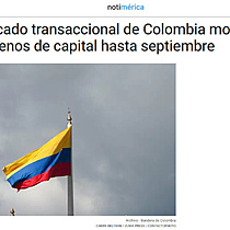 El mercado transaccional de Colombia moviliza un 14% menos de capital hasta septiembre
